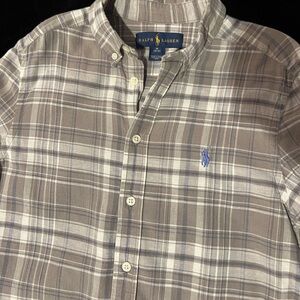 Ralph Lauren cotton plaid lightweight boys shirt